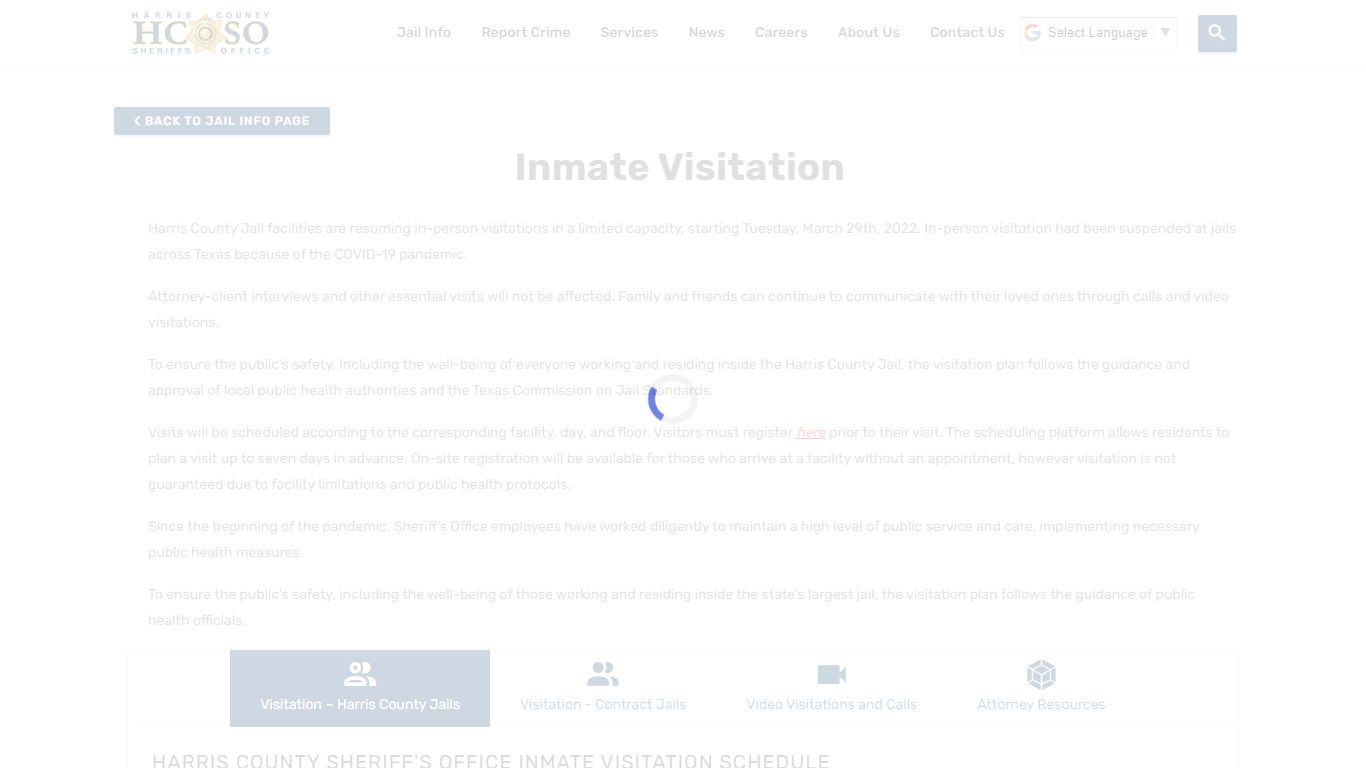 Inmate Visitation—Harris County Texas Sheriff's Office